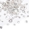 stino 100 Gram Metal Charms for Jewelry Making, Silver & Gold, Bulk Pack for Bracelets, Necklaces, Crafts