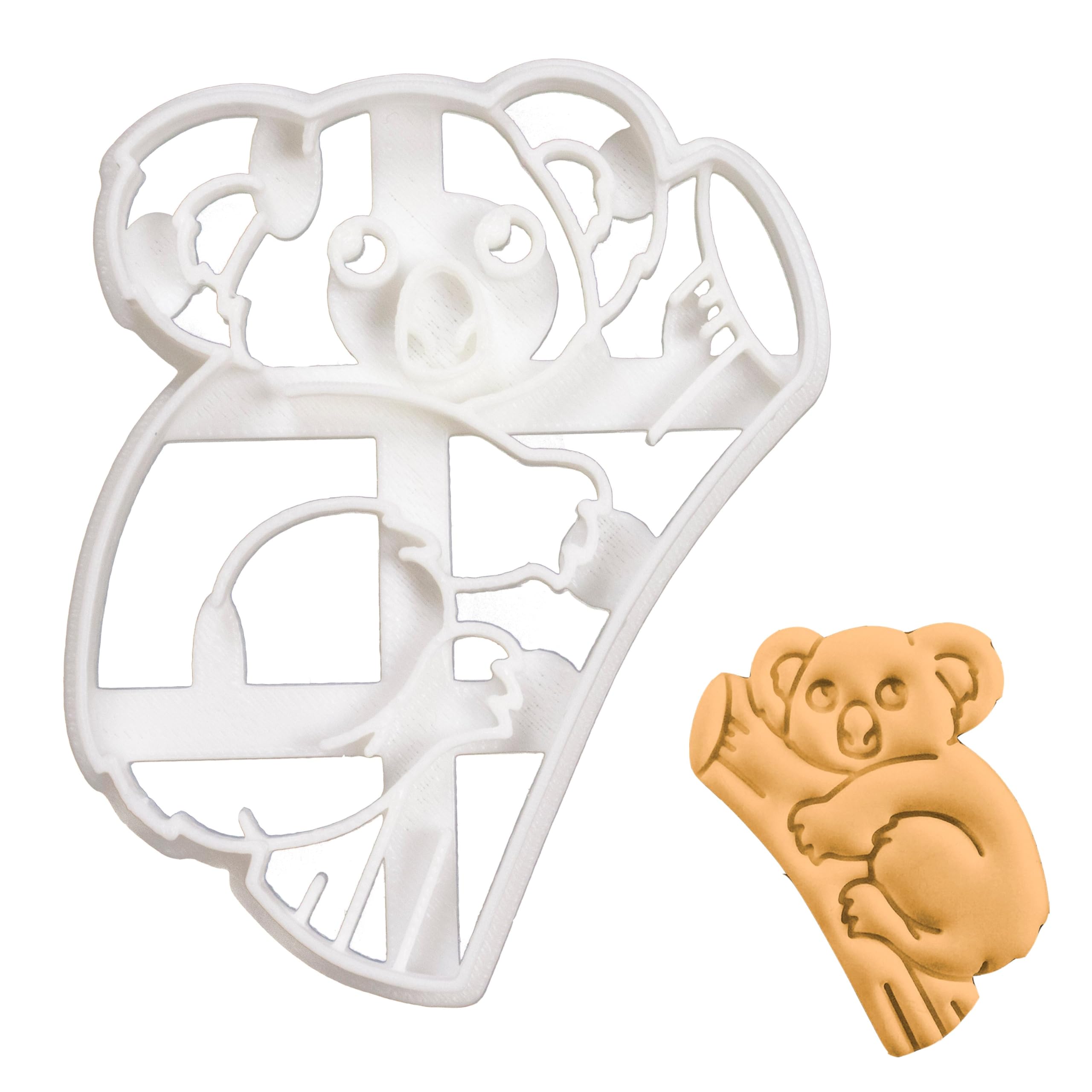 BAKERLOGY Koala Cookie Cutter - Detailed Biscuit Cutter Design for Baking and Crafts, Ideal on Fondant, Dough, Clay