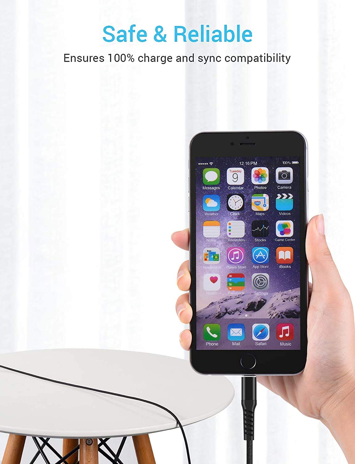 [ Apple MFi Certified 2pack ] iPhone Charger 6ft,Lightning Cable Long 6 Foot Cord, Fast Charging Cables for Apple iPhone 12/11/11Pro/11Max/ X/XS/XR/XS Max/8/7/6/5S/SE/iPad Mini Air (Blue): Computers & Accessories