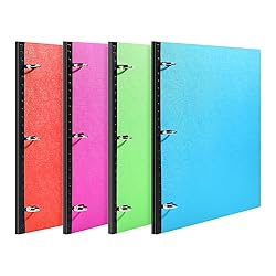 MAKHISTORY Telescoping 3 Ring Binder-4PCS, Flexible
