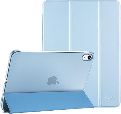 ProCase iPad Case A16 11th Gen 11 inch 2025 Skyblue Translucent Back