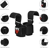 WFX Weight Lifting Hooks Non-Slip Rubber Grips 8mm Neoprene Padding 600 lbs view 4