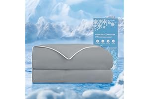 HARBOREST Cooling Comforter Queen Size - Cooling Blanket for Hot Sleepers and Night Sweats, Q-Max>0.45 Double-Sided Silky Cooling Surface Design, Dark Grey(106" x 90")