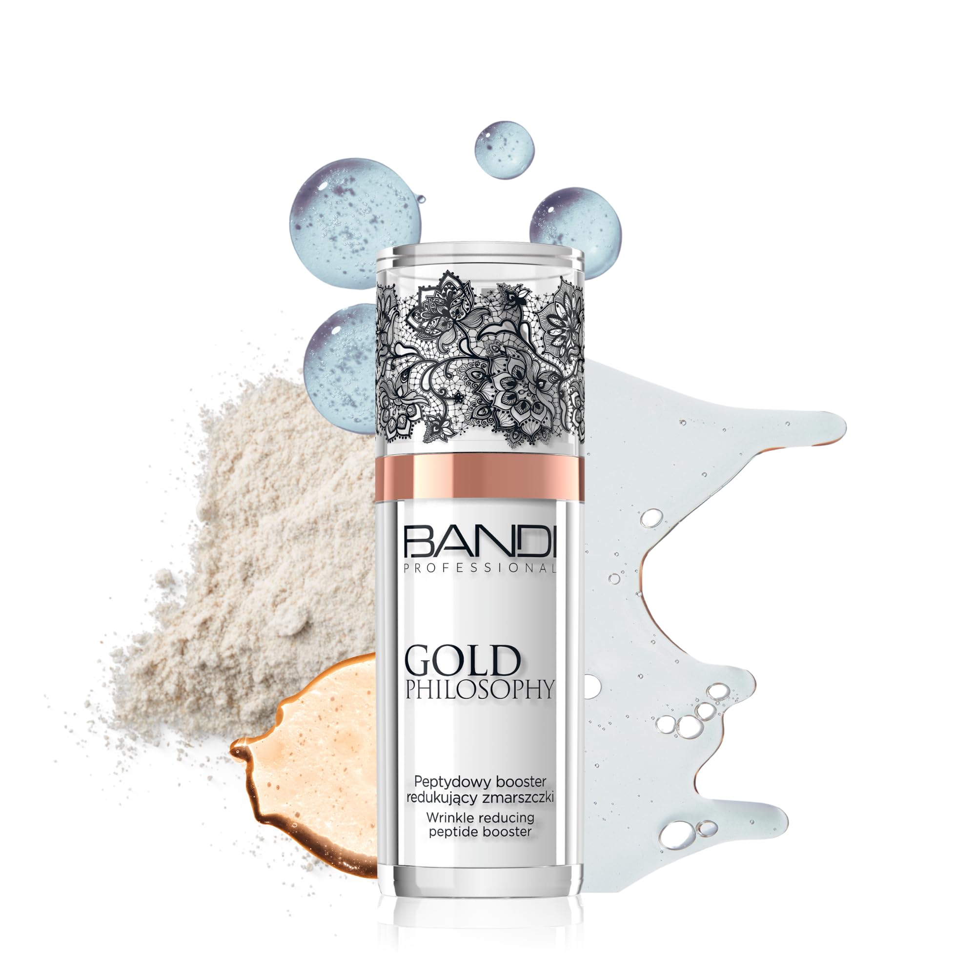 Bandi Premium Anti-aging Face Serum Hydrating Serum with Advanced Peptide Complex Copper Peptide for All Skin Types Deep Hydration Reduces Wrinkles Soothes Skin Texture