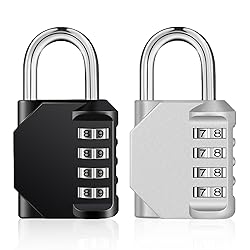 ZHEGE Combination Lock 2 Pack, 4 Digit Outdoor