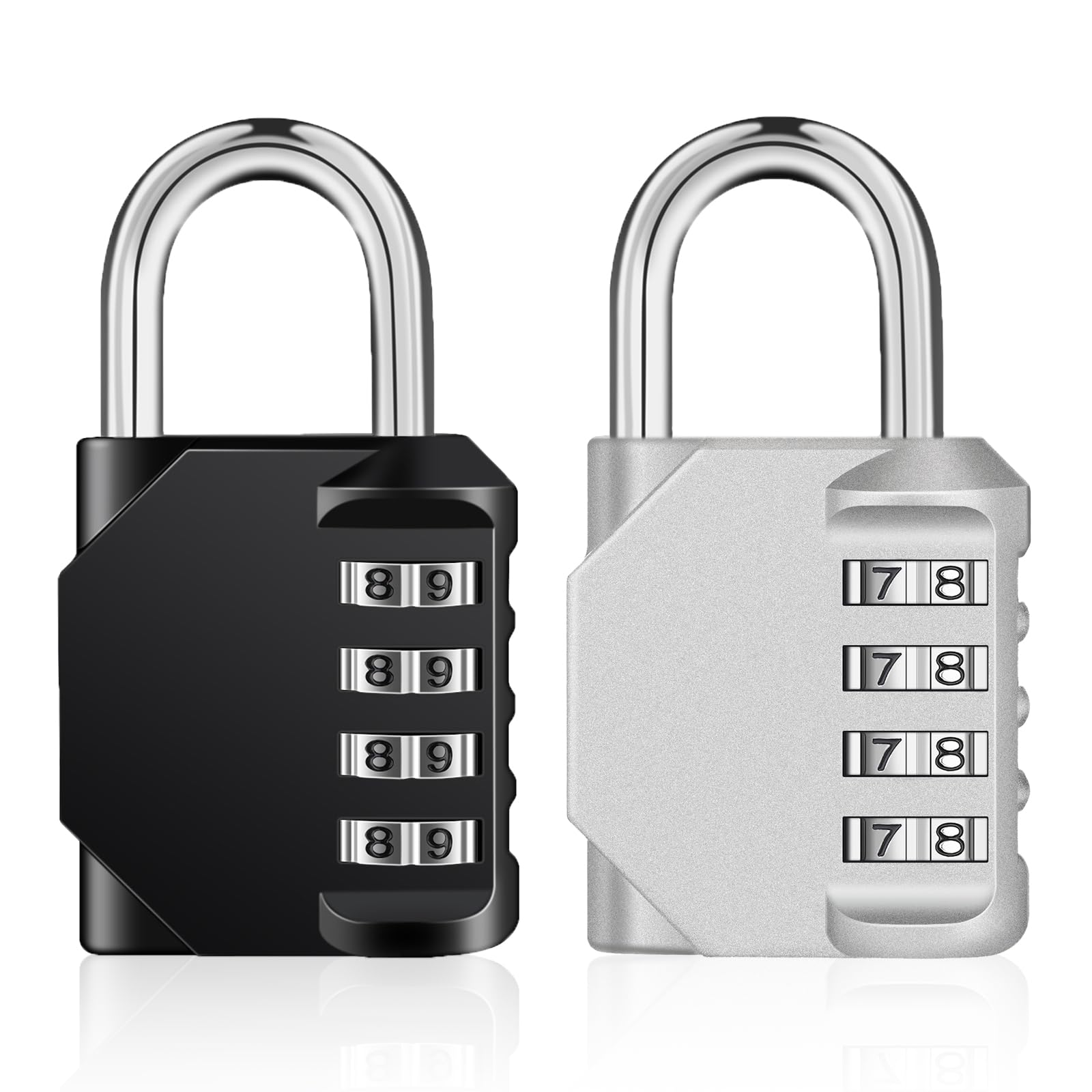 ZHEGE Combination Lock 2 Pack, 4 Digit Outdoor