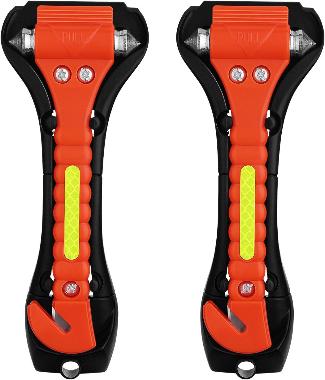 MicroYep 2 x OMORC Auto Notfall Hammer, Auto Sicherheitshammer mit ...