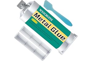 WXYCRUEYE Metal Glue, Heavy Duty Waterproof epoxy Adhesive for Metal Repair, Welding high Strength Oily Glue with Heat and Corrosion Resistance, Ideal Adhesive for Metals, Plastic, Ceramics, PVC and Fiberglass