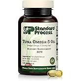 Standard Process Tuna Omega-3 Oil - Brain & Eye Health Support Supplement - Essential Fatty Acid Supplement with Omega-3 - Nutritional Supplement to Aid Skin Health - 120 Softgels