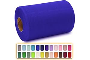 MIGLORIA Royal Blue Tulle Fabric Roll 6 Inch X 300 FT (100 Yards) Matte Tulle Ribbon Netting Mesh Spool for DIY Tutu Skirt Wedding Bow Gift Wrapping Baby Shower Christmas Party Halloween Decorations