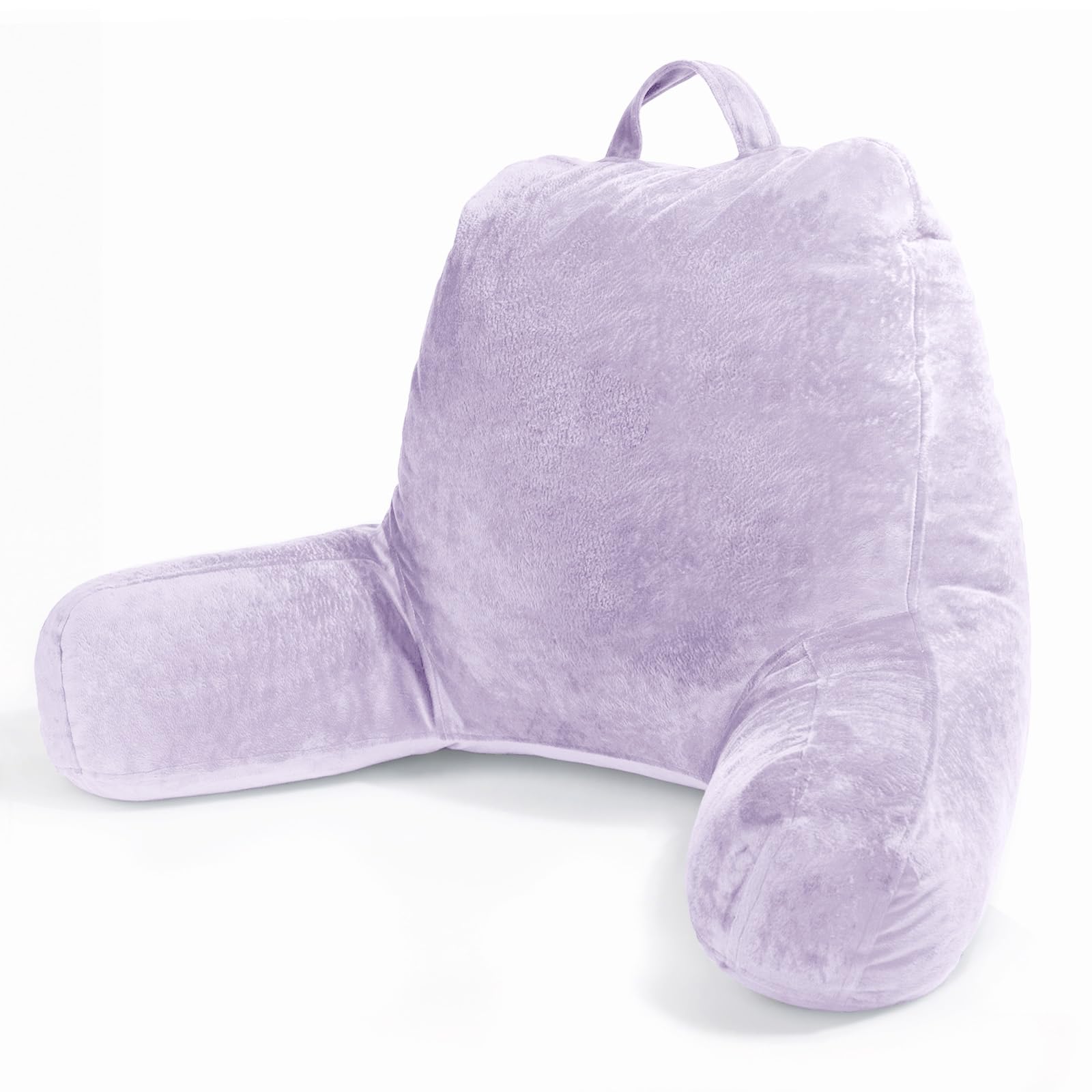 Sasttie Reading Pillow for Bed, Velvet Back Support