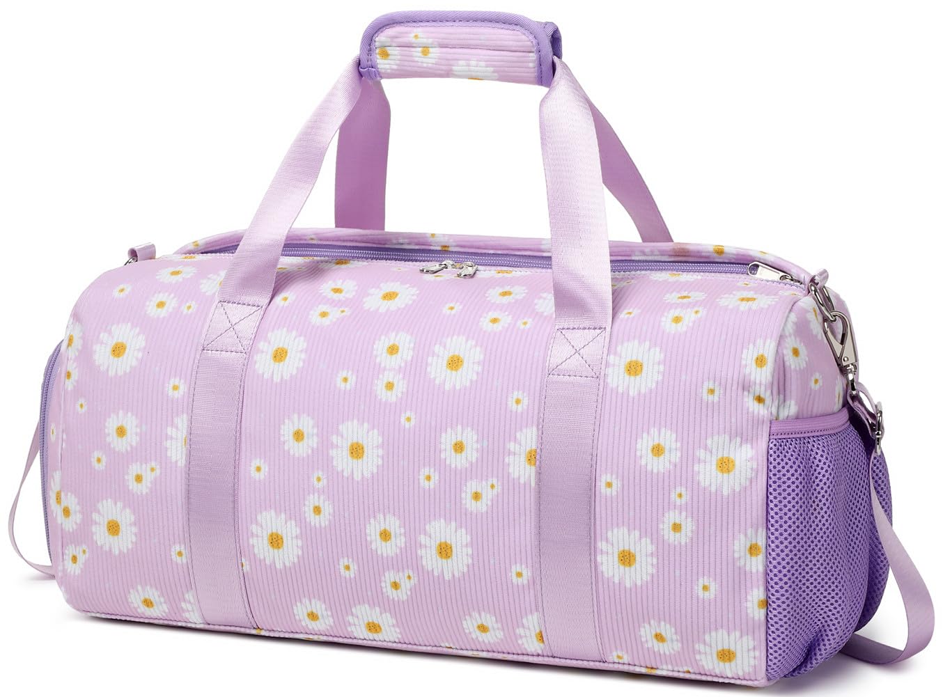 Sports Bag for Girls Kids Duffle Bag Girl Travel Bag Kids Overnight Bag Swimming Bag with Shoe Compartment