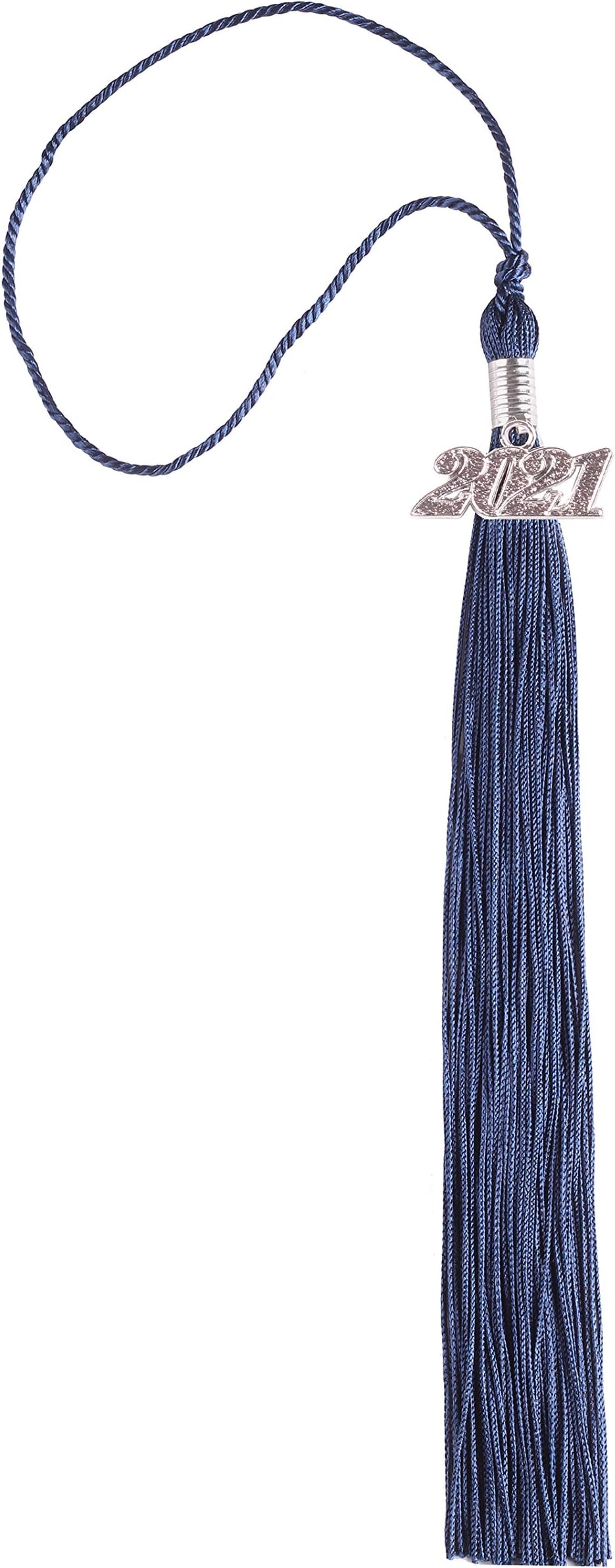 Graduation Tassel with Silver 2021 Year Charm