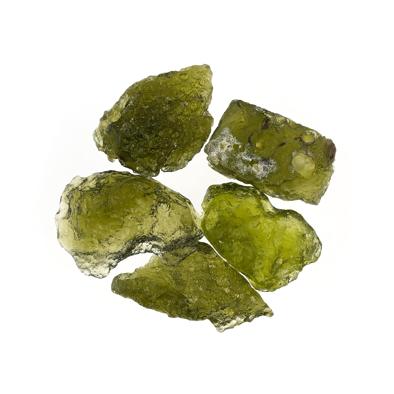 ColouredRocks Moldavite Glass Raw Tektite