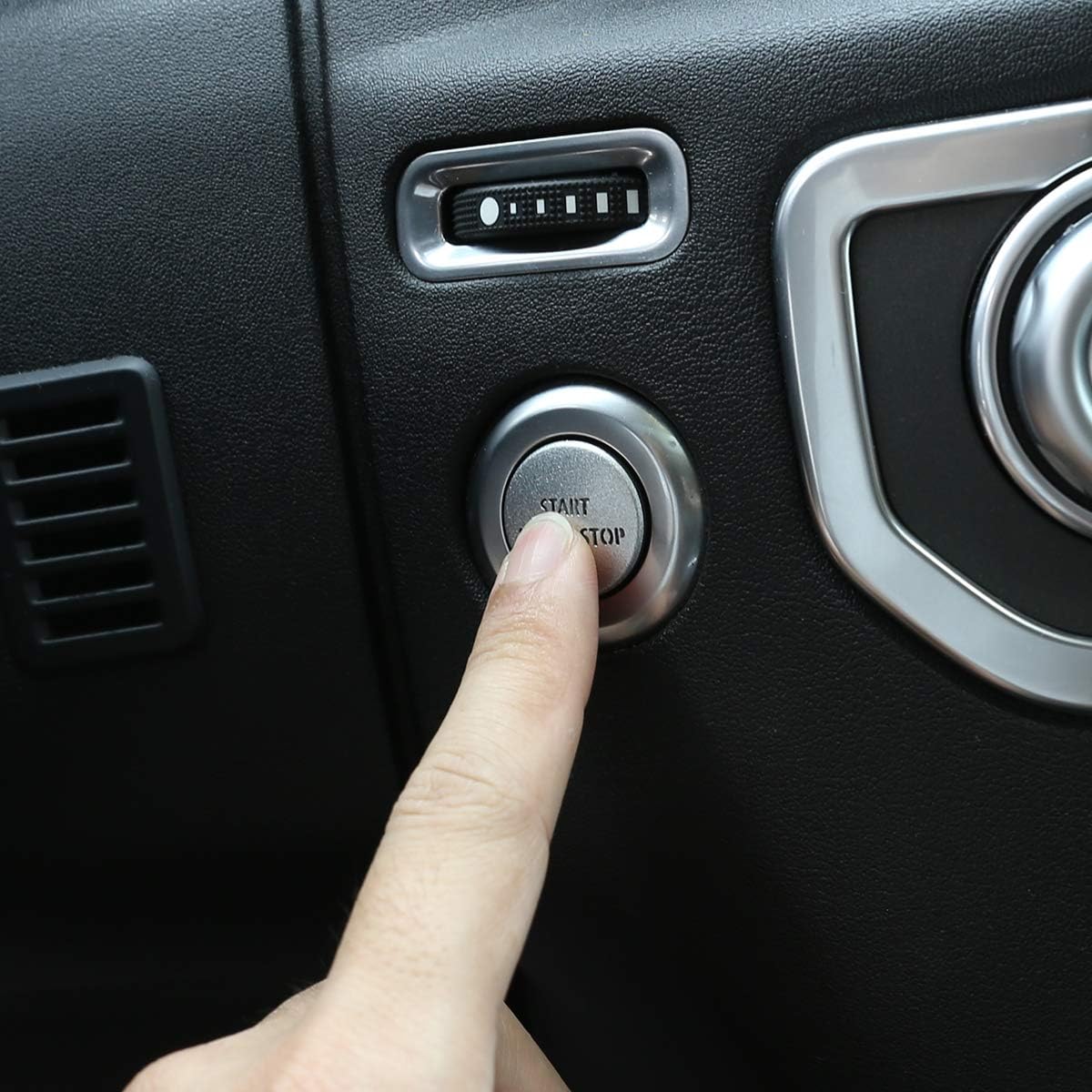 Alloy Car Engine Start Stop Button Cover Sticker For Discovery 4 2010-2016 RangeRover Sport 2010-2013 Interior Accessory - Image 4