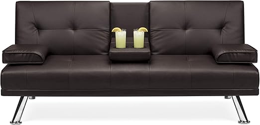 Amazon Com Best Choice Products Modern Faux Leather Convertible
