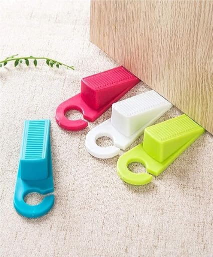 Lukzer 2 PCs Baby Safety Door Stopper for Home Multipurpose Door Finger Guard Protector for Child Kids Room Door Lock Floor Stopper (Random Color)