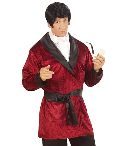 Widmann Kostüme Casanova Mantel aus Samt rot oder blau Farbe wählbar (rot, M)