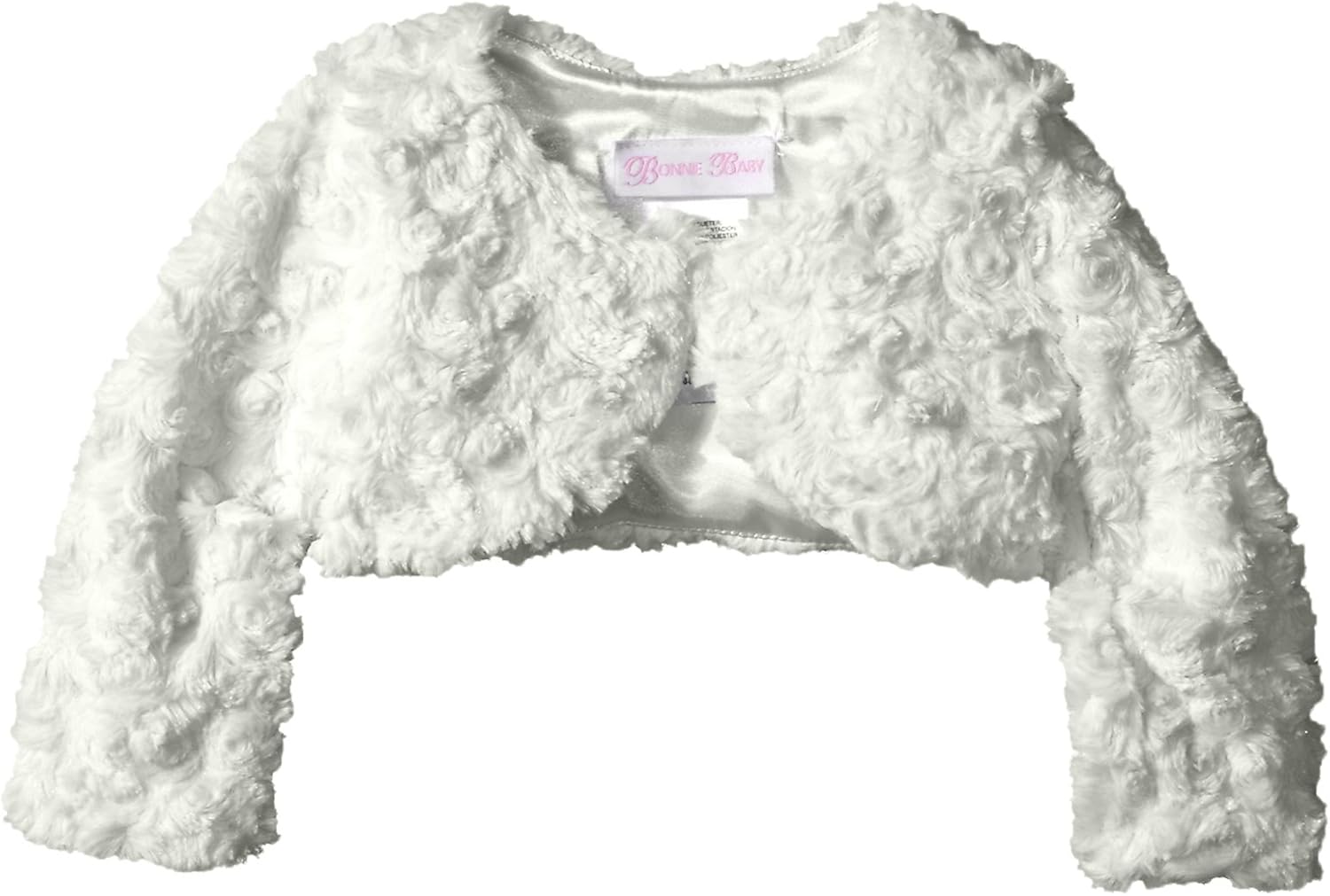 infant white fur coat
