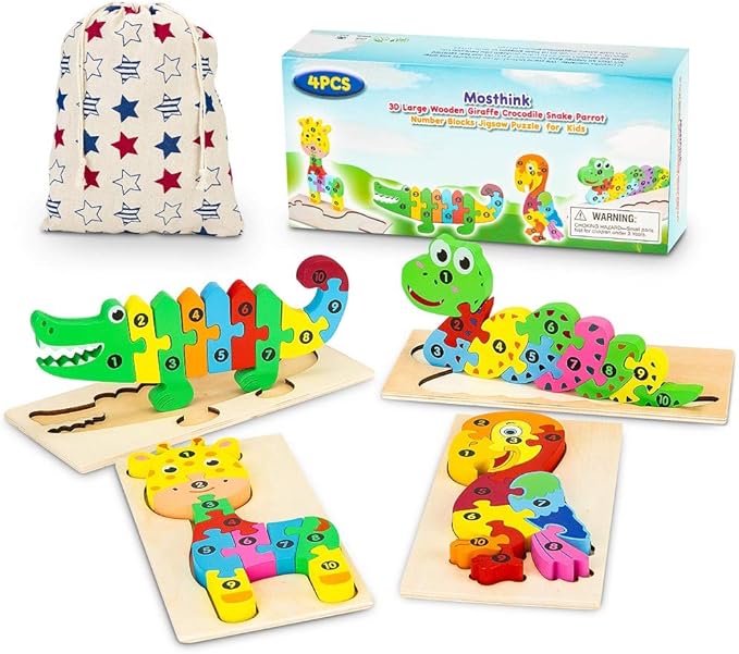 giraffe alphabet and number puzzle