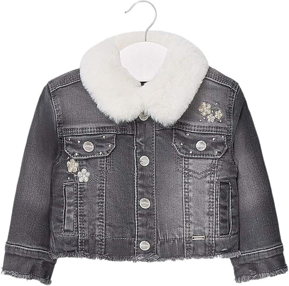 white jean jacket for baby girl