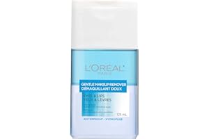 L’Oréal Paris Gentle Eyes & Lips Makeup Remover for Waterproof mascara, Non-greasy, Suitable for sensitive skin, 125 ml