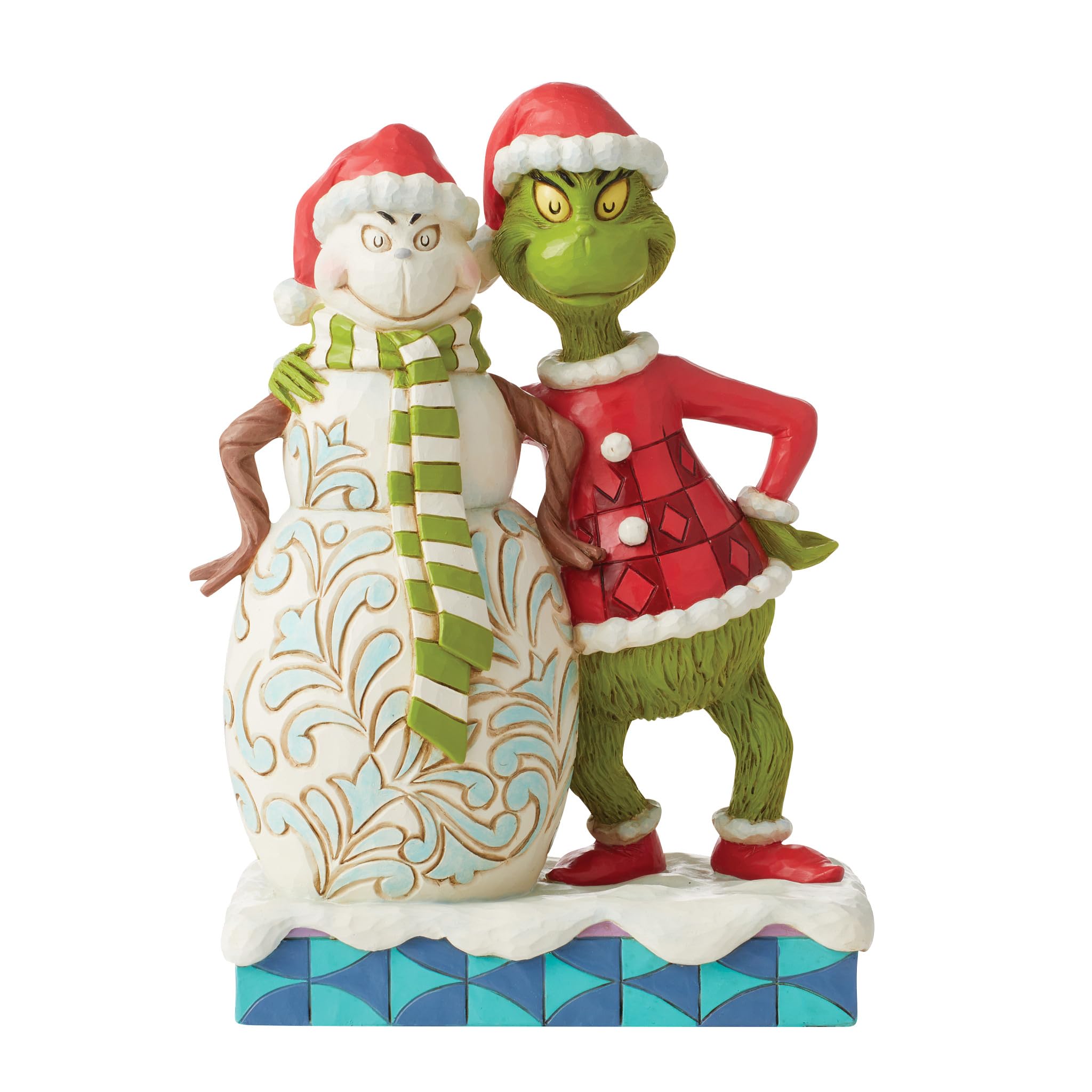 Enesco Jim Shore Grinch With Grinchy Snowman Figurine