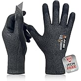 DEX FIT Cru953H Level A9 Cut Resistant Gloves, Fiberglass-Free, Power Grip Foam Nitrile, 3D Comfort Fit, Touchscreen, 13-Gauge for Sheet Metal, Stamping, Glass, Recycling; Blackgray XS 1 Pair