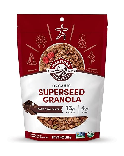 MANITOBA HARVEST HEMP YEAH SUPERSEED GRANOLA, DARK CHOCOLATE...
