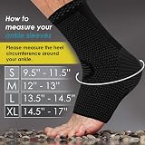 POWERLIX Ankle Support Brace 2 Pack Open Toe Black S view 4