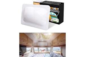 Nizzipum RV Skylight Thick RV Skylight Replacement Durable RV Skylight Cover 18”x26” Fitting 14" x 22" RV Skylight Dome Opening UV Resistant for Camper Trailer Skylight (White)