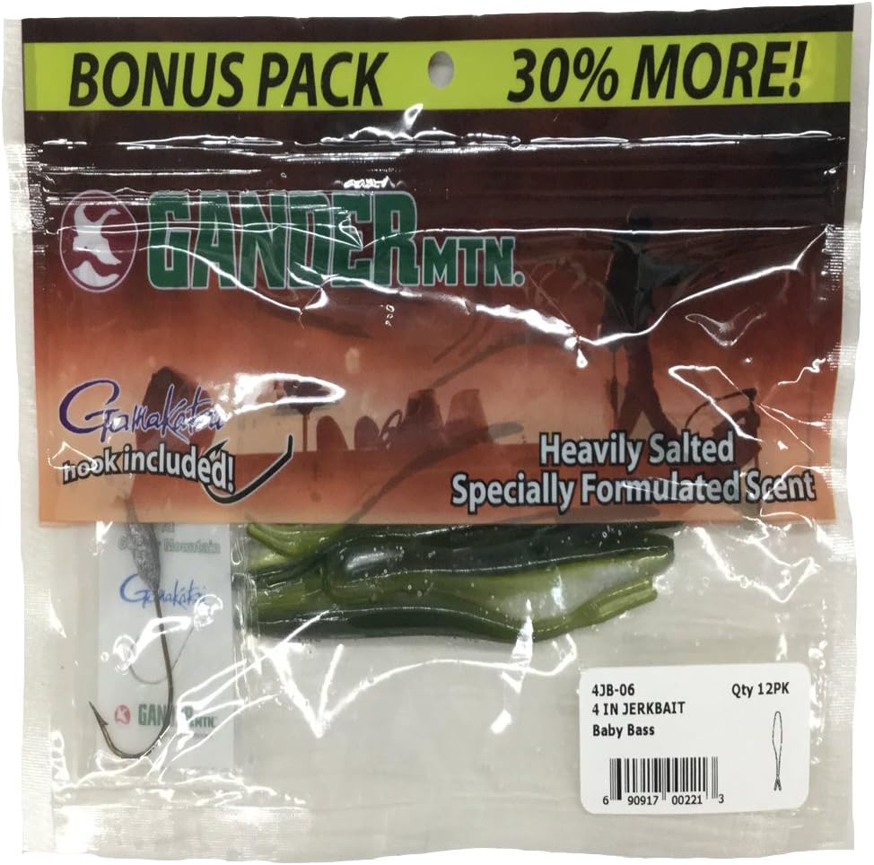Gander Mountain 4" Jerkbait- Baby Bass