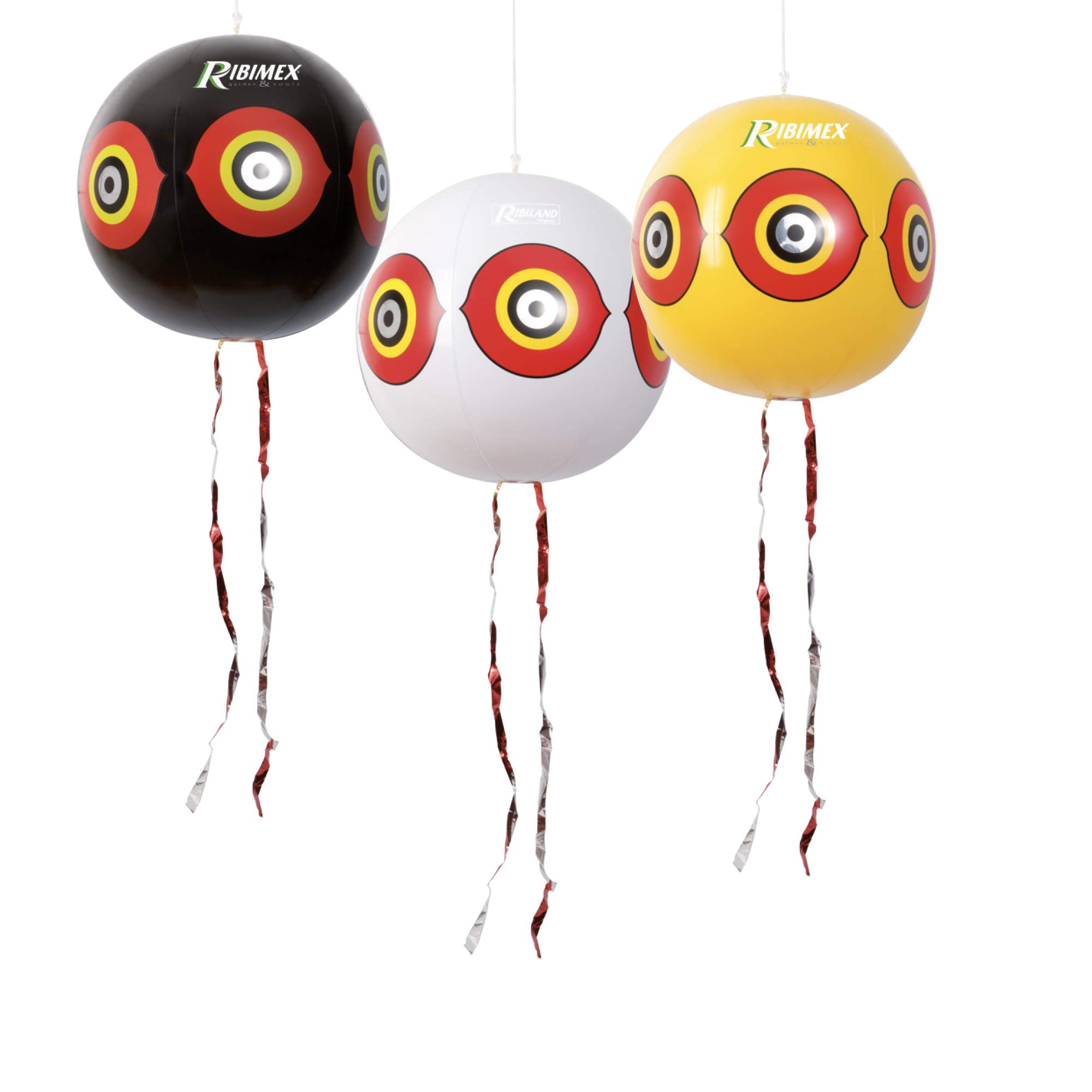 SET 3 BALLS INFLATABLE BIRD DETERRENTS SCARECROW SCARES SPARROWS