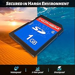 INDMEM SD Card 1GB, 10 Packs Class 4 1GB Flash