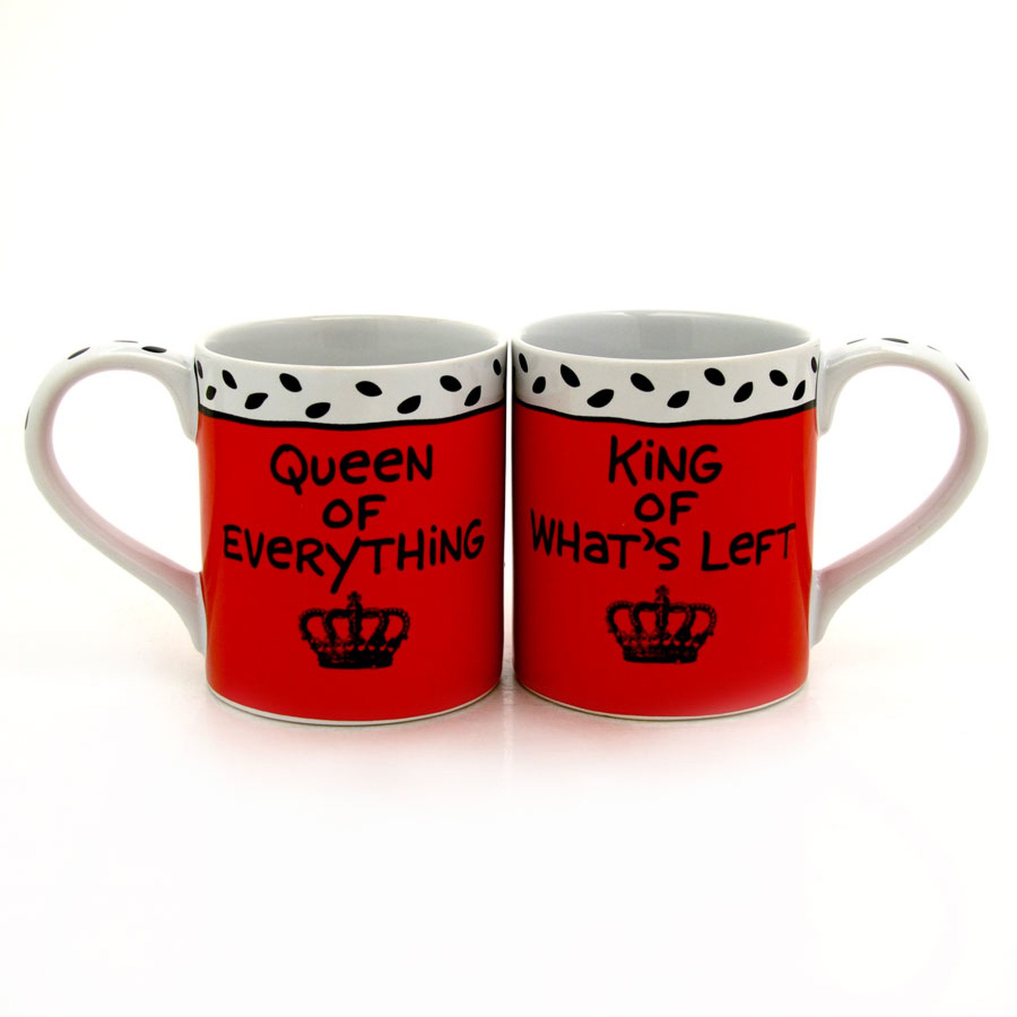 Our Name Is Mud King Queen Stoneware Coffee Mug Set King And
