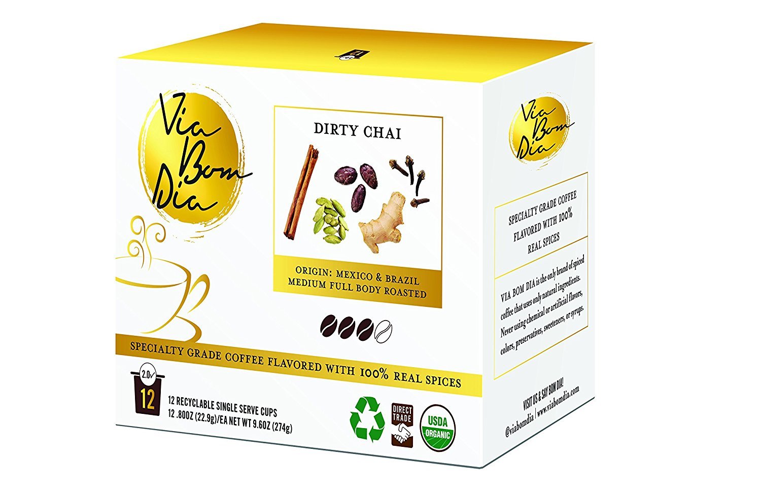 NATURALLY FLAVORED ORGANIC COFFEE PODS 