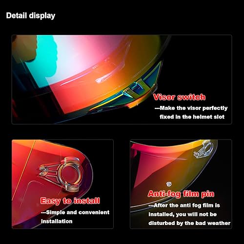 MIRNVRFL AGV K1 Visor Upgraded Version Replacement Guard, for K1