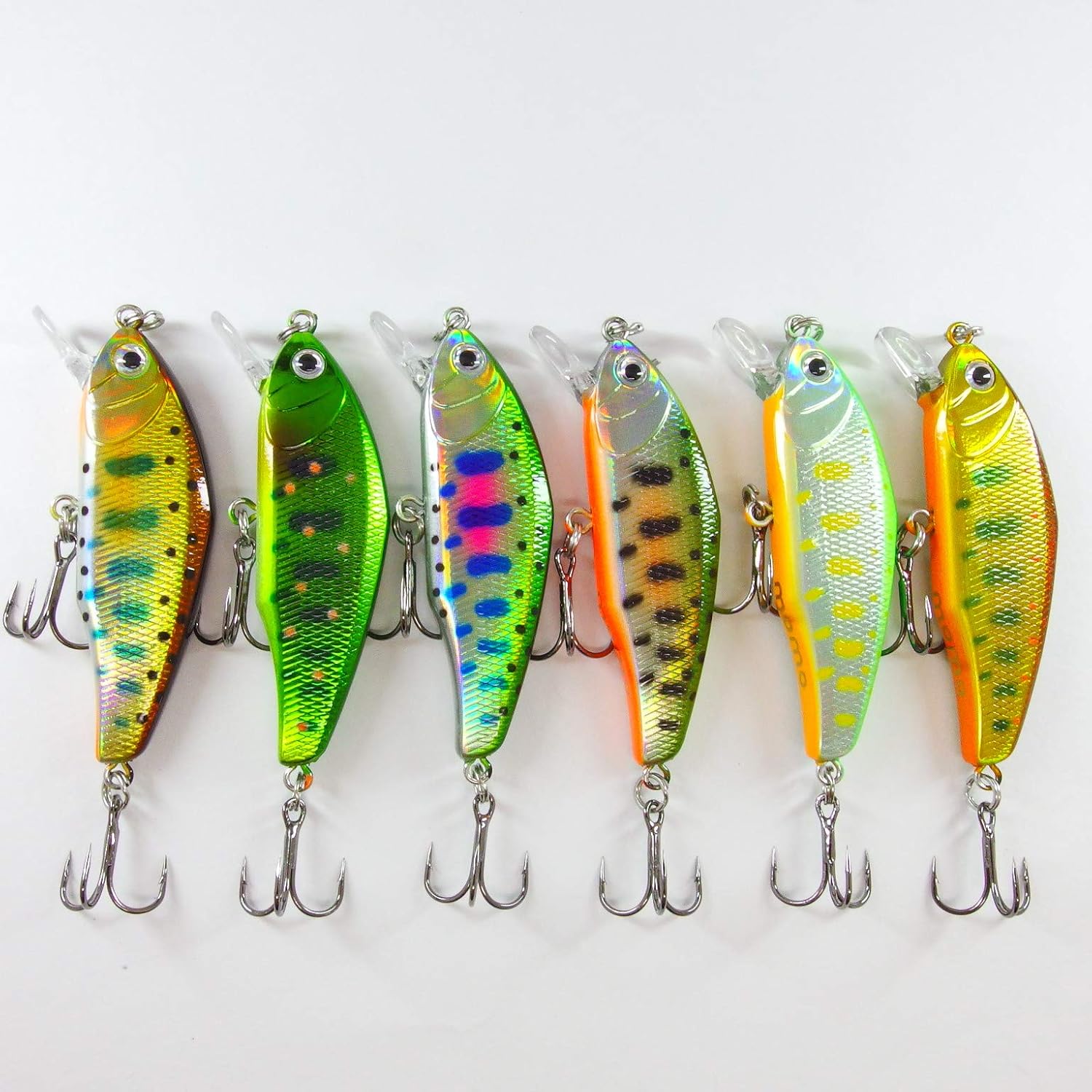 渓流 トラウト ルアー ヘビーシンキングミノー 53mm 5 3g Flat 53s ヤマメやイワナとのコンタクトに アソート01 Momoルアー ルアー Amazon