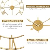 Mee 2ou 60cm Large Wall Clock Non-Ticking Roman Numerals Silent Battery Operated view 7