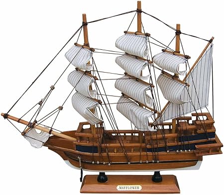 Maquette Reproduction Bateau Voilier Demi Coque Bleu Decoration