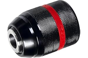 KIJOEERICA Keyless Drill Chuck for Milwaukee M18, 1/2-20UNF Mount 1.5-13mm Clamping Self-tighten Drill Chuck for Hand Drill Impact Driver