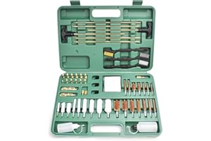 Motanar Universal Cleaning Kit for All Guns - Brushes for Pistol, Handgun, Shotgun, Rifle - Elite Brass Rods and Accessories for Men