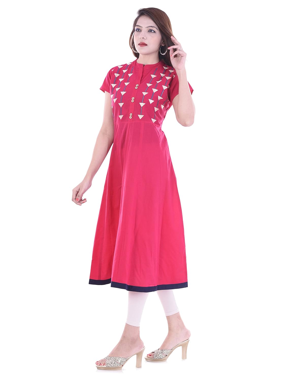 rajmandirfabrics women's cotton a-line kurti
