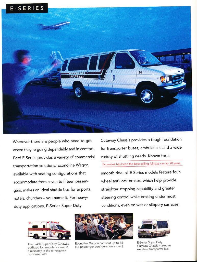 ford van fender flares on Amazon Com 2000 Ford Commercial Truck 34 Page Car Sales Brochure Excursion F 350 Van F250 Toys Games