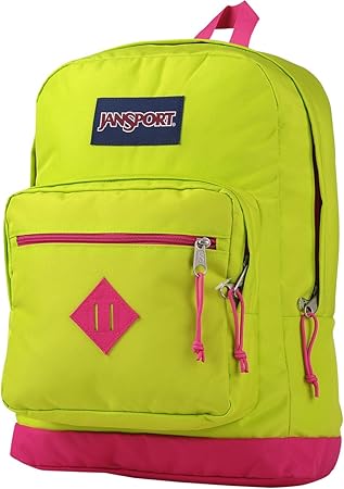 lime green jansport backpack