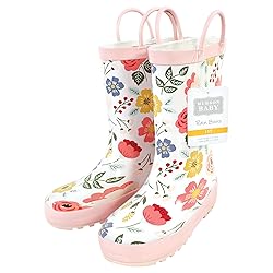 Hudson Baby Rain Boots, Modern Botanical, 3 US