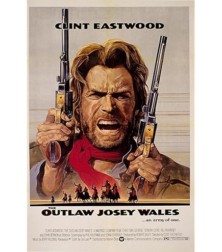 ポスター　CLINT EASTWOOD Amazon.com: Posters USA - Clint Eastwood The Outlaw Josey