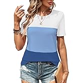 Women T Shirts Short Sleeve Tops Crew Neck Women Summer Tops, Summer Tops for Women 2025 Casual Basic Tee Outfits Clothes