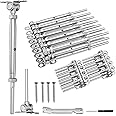 BLIKA 30 Pairs 1/8" Cable Railing Kit Swage Toggle Turnbuckle Hardware, Adjustable Angle T316 Stainless Steel Cable Railing Kits for 2"x2", 4"x4" Wood Posts, Deck Cable Railing Kits for Stairs, BL025