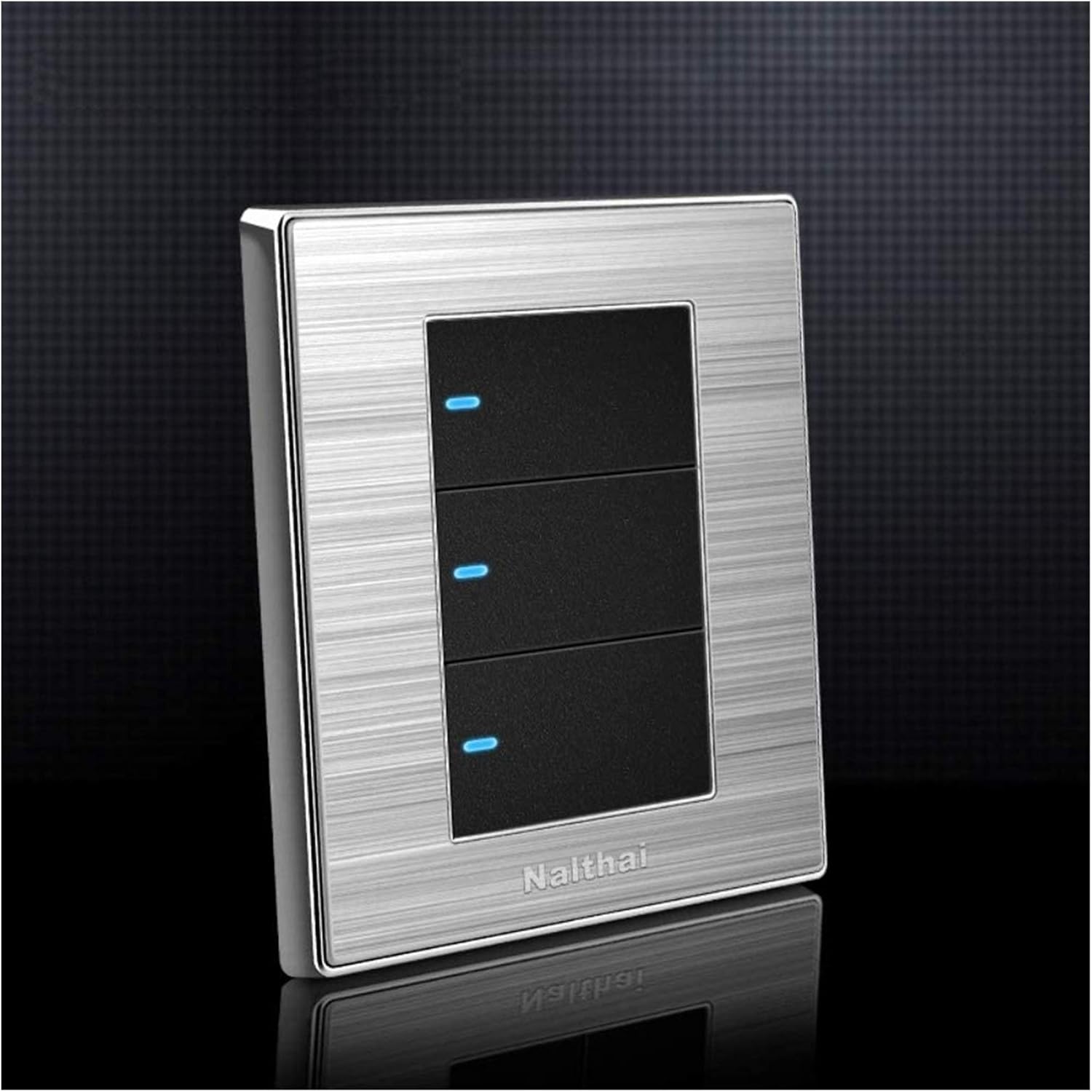 Glanbal Home Three Open Dual Control Switch Panel LED Indicator Light